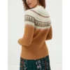 FatFace Womens Bea Yoke Fairisle Sweater