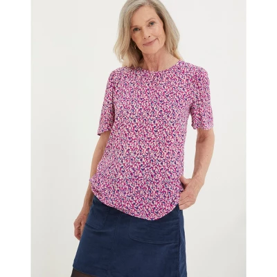 FatFace Womens Lyndy Textured Animal Blouse - Image 5