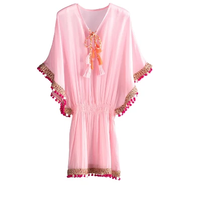 Shiraleah Pink Dede Swim Cover Up