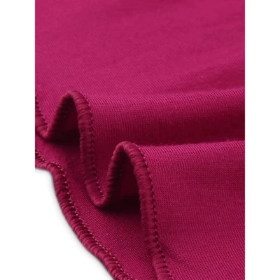 Cheibear Womens Sleepwear Pajamas Dress Ruffle Short Sleeve Midi Nightgowns - Image 4