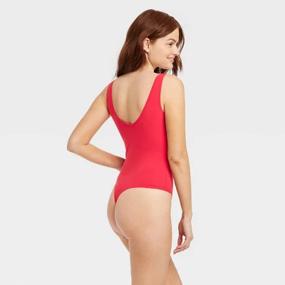 Women's Cotton Bodysuit - Auden™ Red