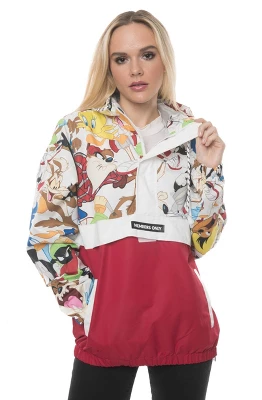Members Only Women's Looney Tunes Collab Popover Oversized Jacket - Image 3