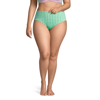 Lands' End Draper James X Lands' End Women's Plus Size Chlorine Resistant Retro High Waisted Bikini Bottoms - Image 8