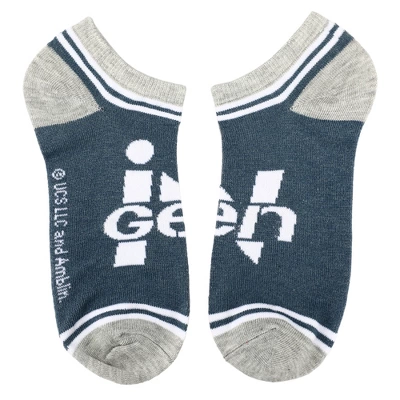 Jurassic Park Classic Logo Mixed Art Women's 5-Pack Ankle Socks - Image 4