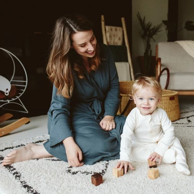 Goumikids Viscose Made From Bamboo + Organic Cotton Womens Robe - Image 3