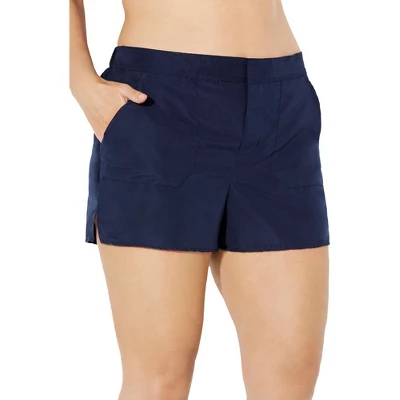 Swimsuits For All Women’s Plus Size Cargo Swim Short