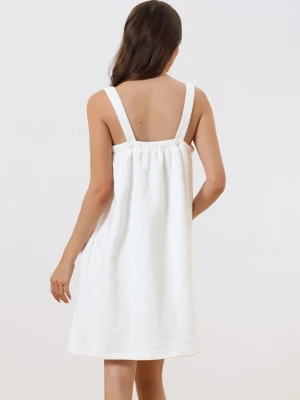 Cheibear Womens Towel Wrap Bathrobe Spa Towels Robe With Adjustable Closure For Gym Shower - Image 2