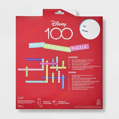 Women's Disney 100th Anniversary 15 Days Of Socks Advent Calendar - Assorted Colors 4-10 - Image 3