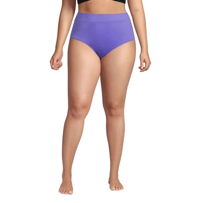 Lands' End Women's Tummy Control High Waisted Bikini Bottoms - Image 17