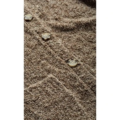 Women's Plus Size Amber Boucle Cardigan - Beige | AVENUE - Image 6