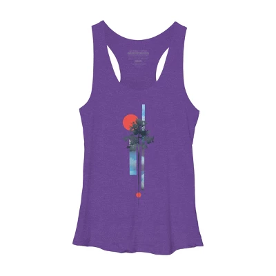 Women's Design By Humans Abstract Nature By Airiestudio Racerback Tank Top - Image 11