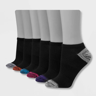 Hanes Premium Performance Women's Lightweight 6pk No Show Athletic Socks 5-9 - Image 2