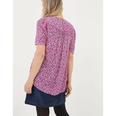 FatFace Womens Lyndy Textured Animal Blouse - Image 2