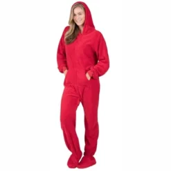 Footed Pajamas - Heatwave Adult Hoodie Chenille Onesie