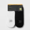 Women's Lightweight 10+1 Bonus Pack Liner Athletic Socks - All In Motion™ Black/White 4-10