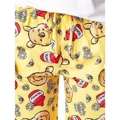 Disney Women's Winnie The Pooh And Hunny Sketch Toss Print Pajama Pants - Image 2