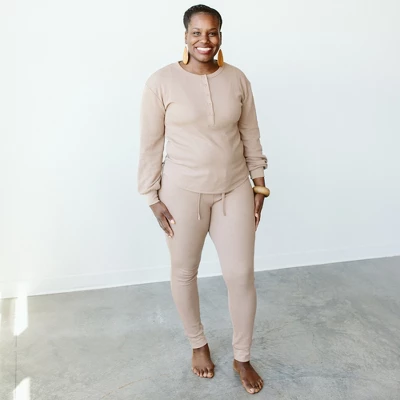 Goumikids Womens Thermal Viscose + Organic Cotton Pants. - Image 3