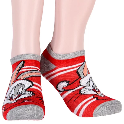 Looney Tunes Characters Striped Mix And Match Adult 5 Pack Ankle Socks Multicoloured - Image 6