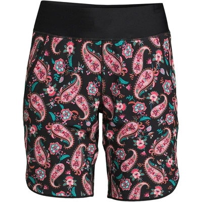 Lands' End Women's 9" Quick Dry Elastic Waist Modest Board Shorts Swim Cover-up Shorts - Image 5