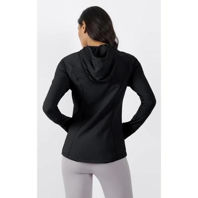 Yogalicious - Women's Slim Fit Hooded Track Jacket - Image 3