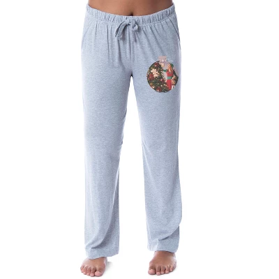 Elf The Movie Womens' Jovie Christmas Ornament Sleep Pajama Pants Grey - Image 3
