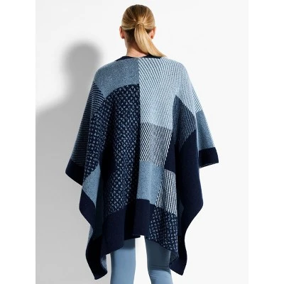 NIC + ZOE Cozy Reversible Jacquard Pullover - Aqua Multi, 1SZ - Image 2
