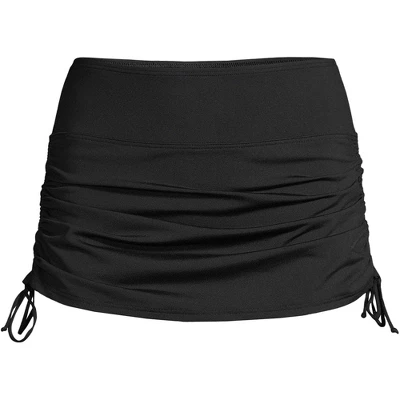 Lands' End Women's Plus Size Chlorine Resistant Tummy Control Adjustable Swim Skirt Swim Bottoms - Image 5