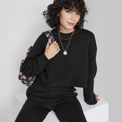 Women's Cropped Sweatshirt - Wild Fable⢠- Image 3