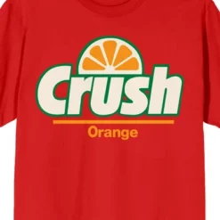 Crush Orange Soda Logo Crew Neck Short Sleeve Red Women's T-shirt