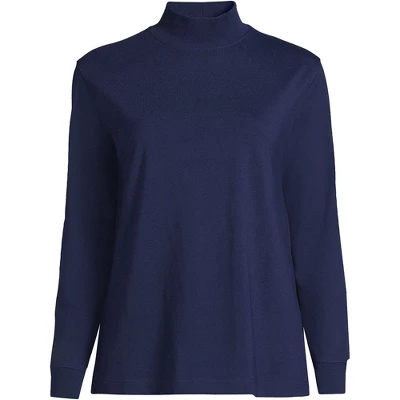 Lands' End Women's Plus Size Long Sleeve Super T Mock - Image 7