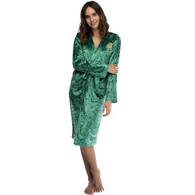 Harry Potter Womens Velvet Robe Hogwarts Houses - Image 7
