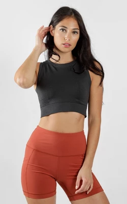 90 Degree By Reflex - Ribbed Long Line Bra - Image 2