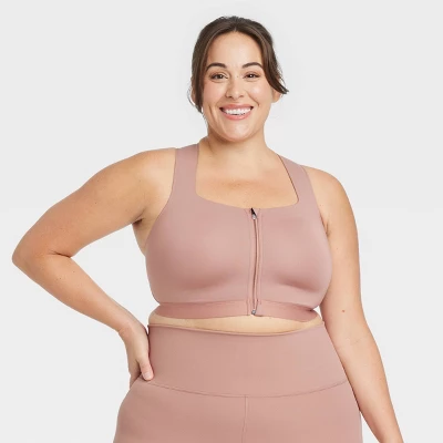 Women's High Support Sculpt Zip-Front Sports Bra - All In Motion™ - Image 4