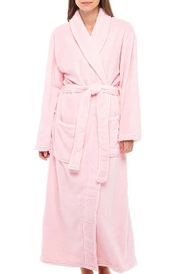 Women's Warm Fleece Winter Robe, Long Soft Plush Bathrobe - Image 16