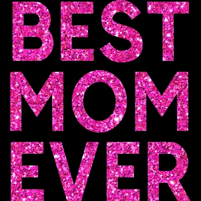Women's Design By Humans Best Mom Ever Confetti Text By MeowShop Racerback Tank Top