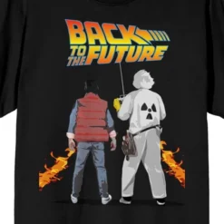 Back To The Future Key Art Women's Black T-Shirt