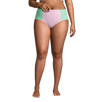 Lands' End Draper James X Lands' End Women's Plus Size Chlorine Resistant Retro High Waisted Bikini Bottoms - Image 3