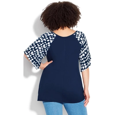 Women's Plus Size Gemma Tie Front Top - Sierra Spot | EVANS