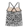 Women's Post Mastectomy Scoop Neck Tankini Top - Kona Sol™ Leopard Print