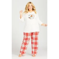 Women's Plus Size Robin Sleep Top - Cream | AVENUE