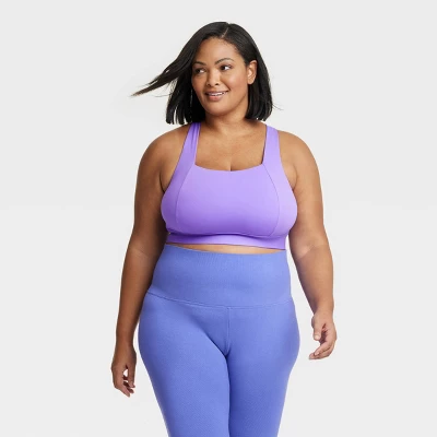 Women's Medium Support Square Neck Crossback Sports Bra - All In Motion™ - Image 8