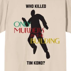 Only Murders In The Building Who Killed Tim Kono Crew Neck Short Sleeve Women's Natural T-shirt