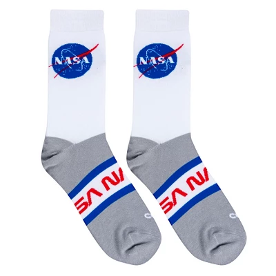Cool Socks, Nasa Badges, Funny Novelty Socks, Adult, Medium - Image 3