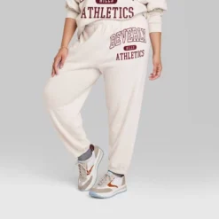 Women's Ascot + Hart Beverly Hills Graphic Joggers - Beige