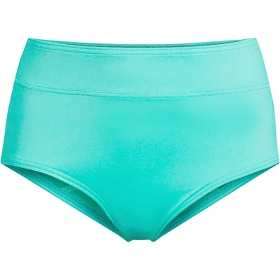 Lands' End Women's Tummy Control High Waisted Bikini Bottoms - Image 15