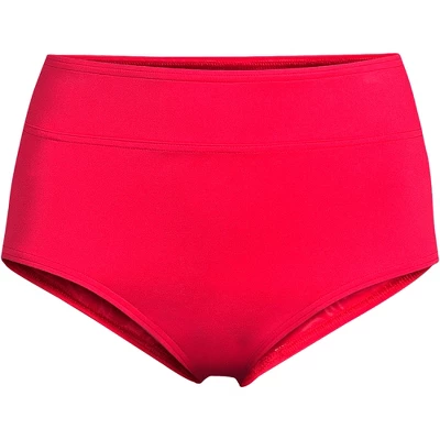 Lands' End Women's Tummy Control High Waisted Bikini Bottoms - Image 19