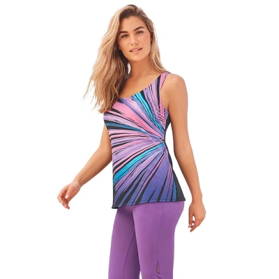 Swim 365 Women’s Plus Size Longer-Length Scoop Neck Tankini Top - Image 6