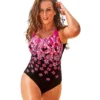 Swimsuits For All Women’s Plus Size Chlorine Resistant Tank One Piece Swimsuit