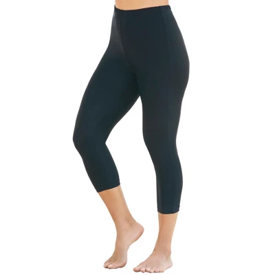 Swim 365 Women’s Plus Size Power-Mesh Swim Capri