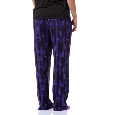 Wednesday Addams Women's Nevermore Academy Allover Print Sleep Pajama Pants Purple - Image 3